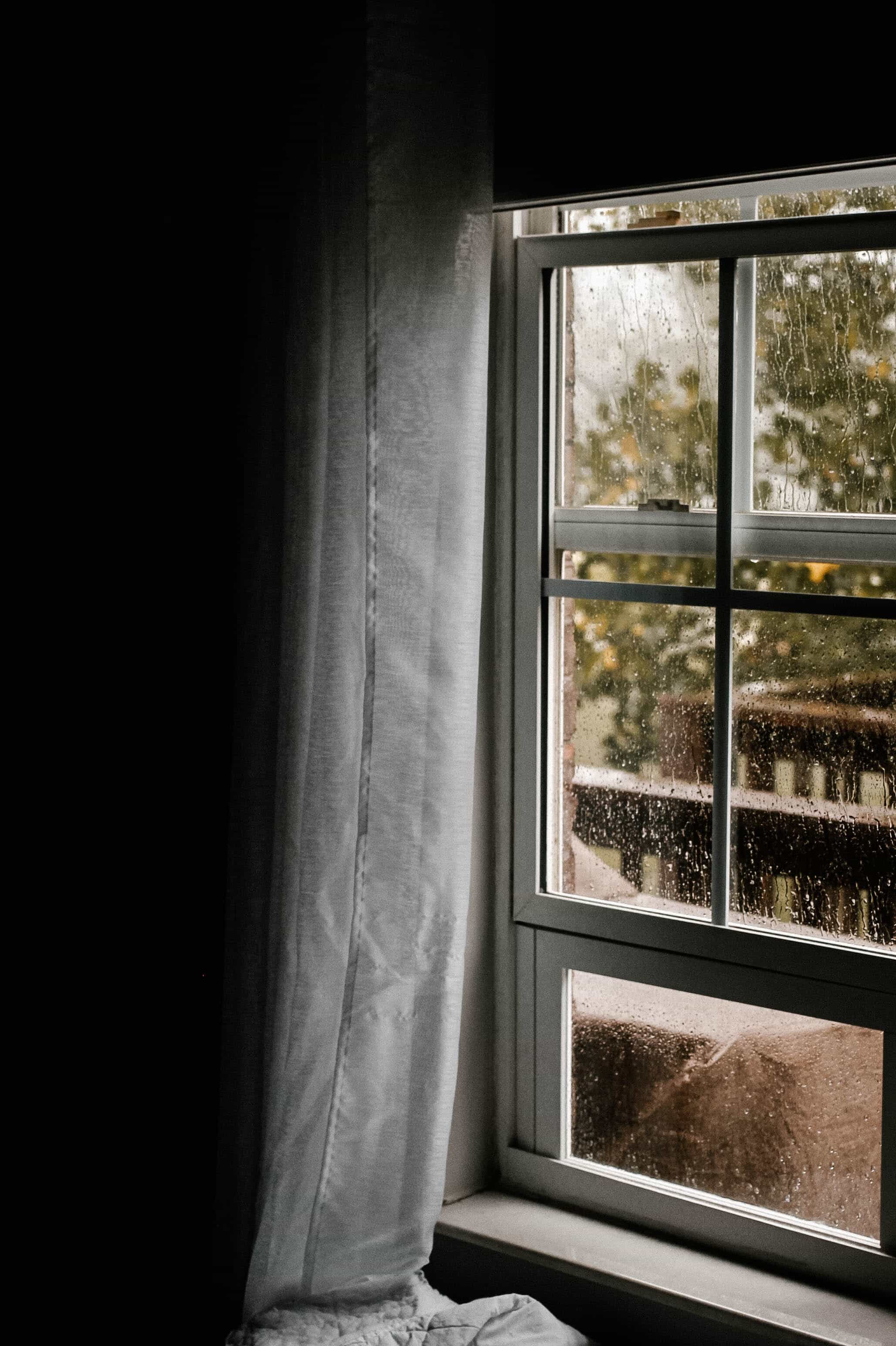 rain on the window