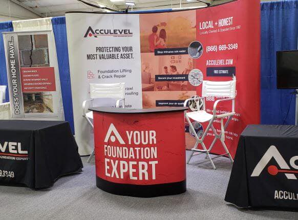 Acculevel's home show booth