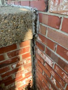 gap between porch and house