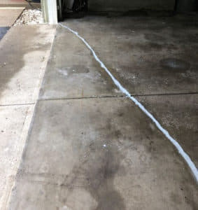 same garage floor, now repaired