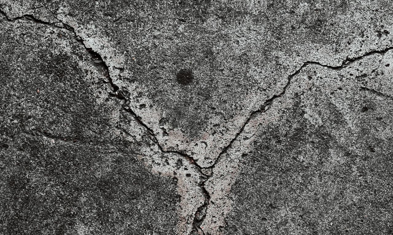 cracked concrete