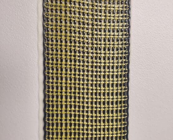 close-up of a carbon fiber strap