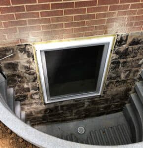 egress window is installed