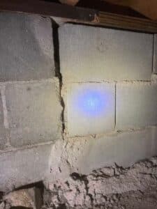 broken foundation blocks