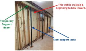 diagram showing floor jack usage