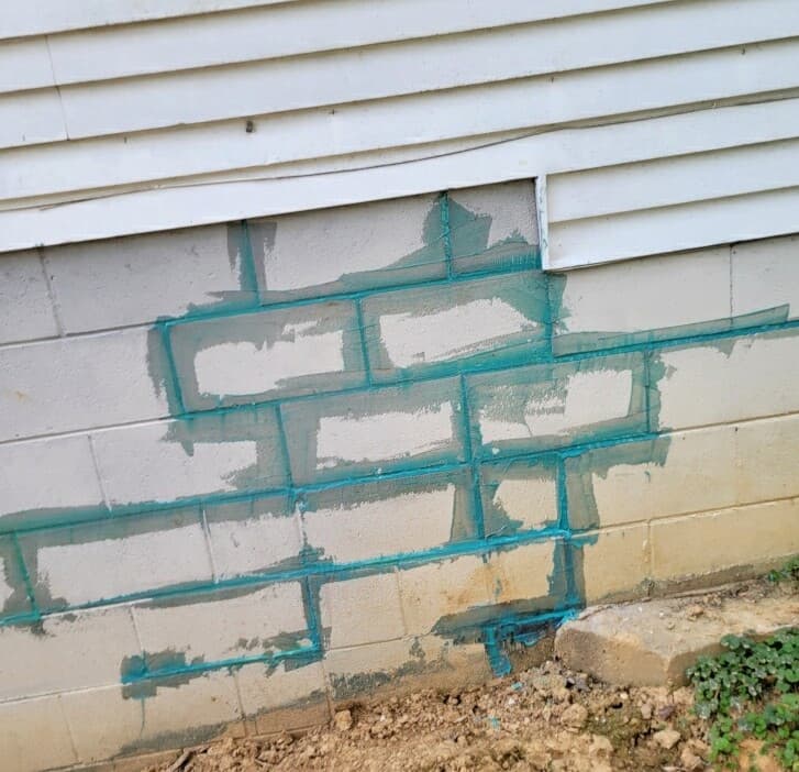 exterior crack repair