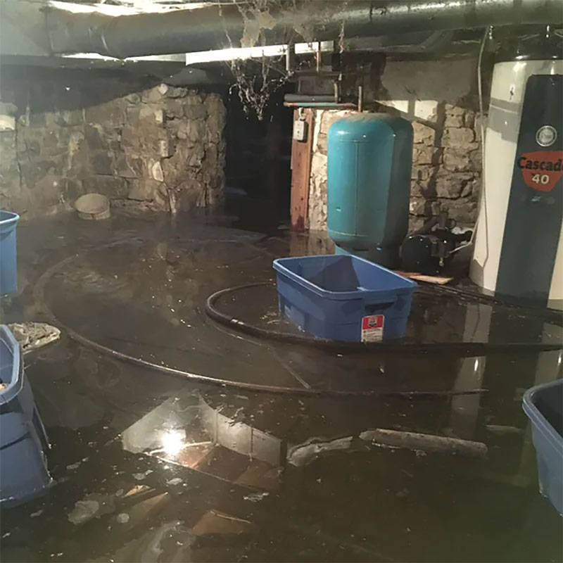 Flooded basement